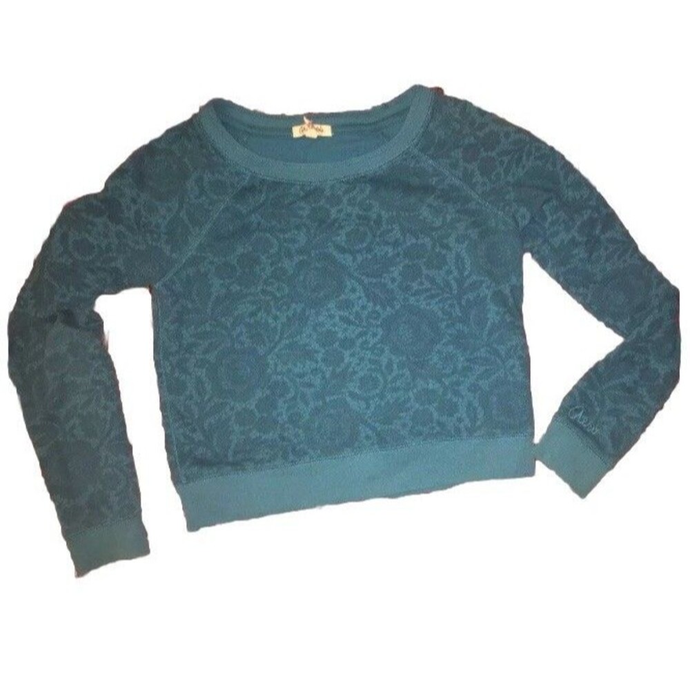 Vintage Aeropostale Juniors Blue Lace Sweatshirt Athletic Top Medium Womens
